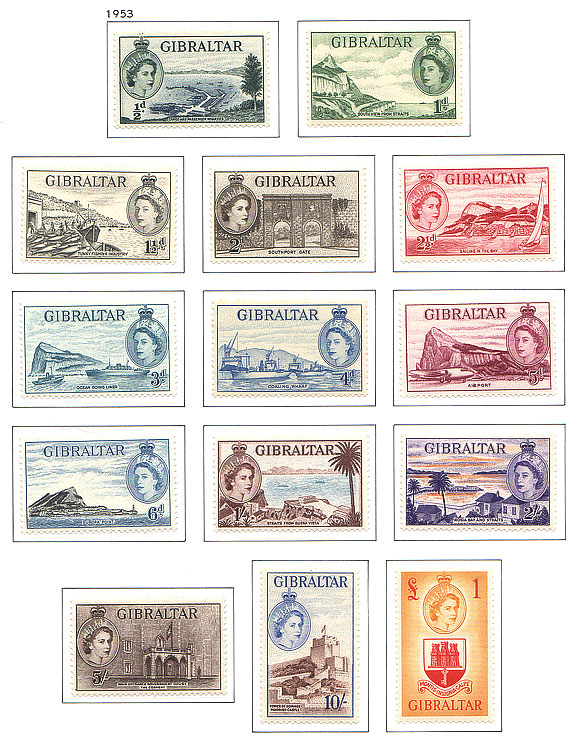 1953 Vues du Gibraltar 14v