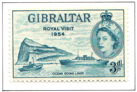 1954 La regina visita Gibilterra