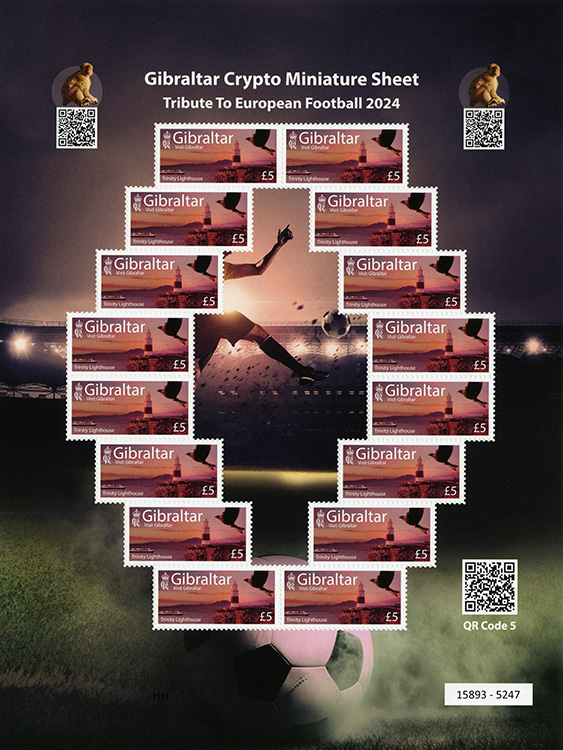 Krypto-Kleinbogen  Hommage an den Fuball - QR 5