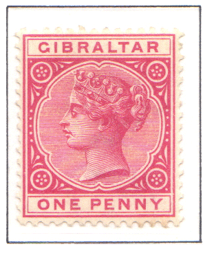 1886 -1887 QV Gibraltar 1d