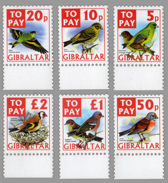 To Pay labels 2002 - Birds