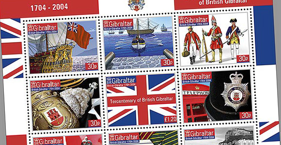 3 centenario di Gibilterra britannica 1704 - 2004