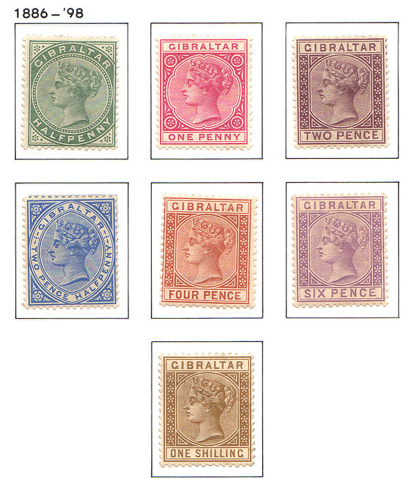 1886 -1887 QV Gibraltar Set