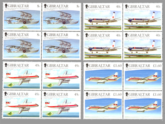 Service de courrier arien de Gibraltar, 75e anniv