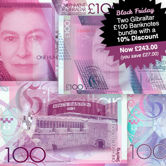 100 Banknotes bundle with 10% Discount