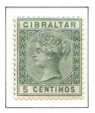 1889 QV Spanish Currency 5c