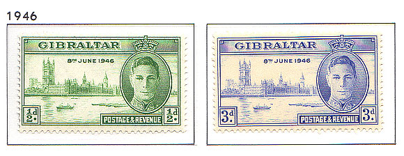 1946 Roi George VI Victoire Serie