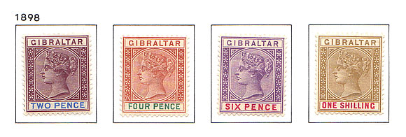 1898  QV Reissue in sterling set